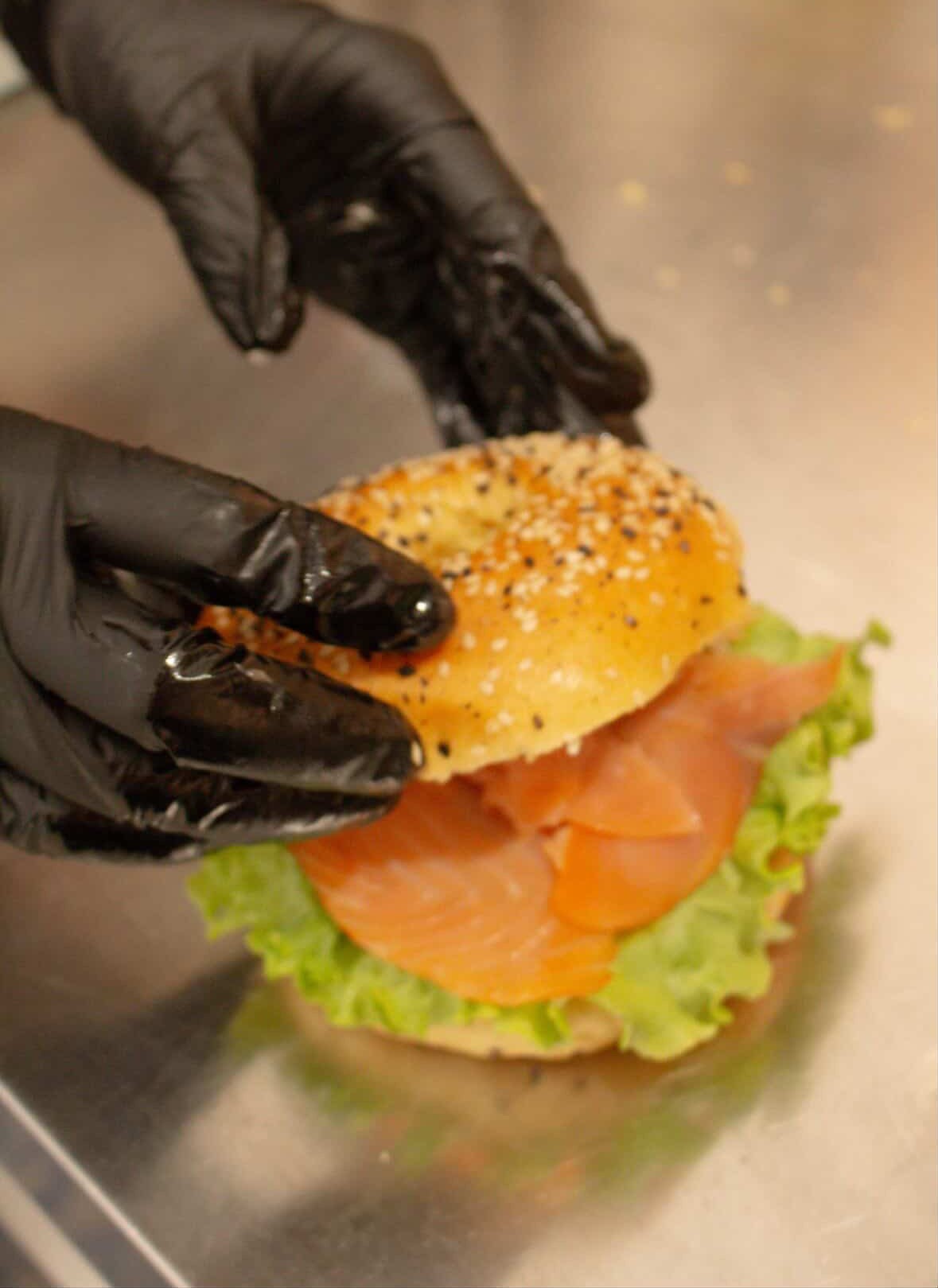 Préparation bagel maison